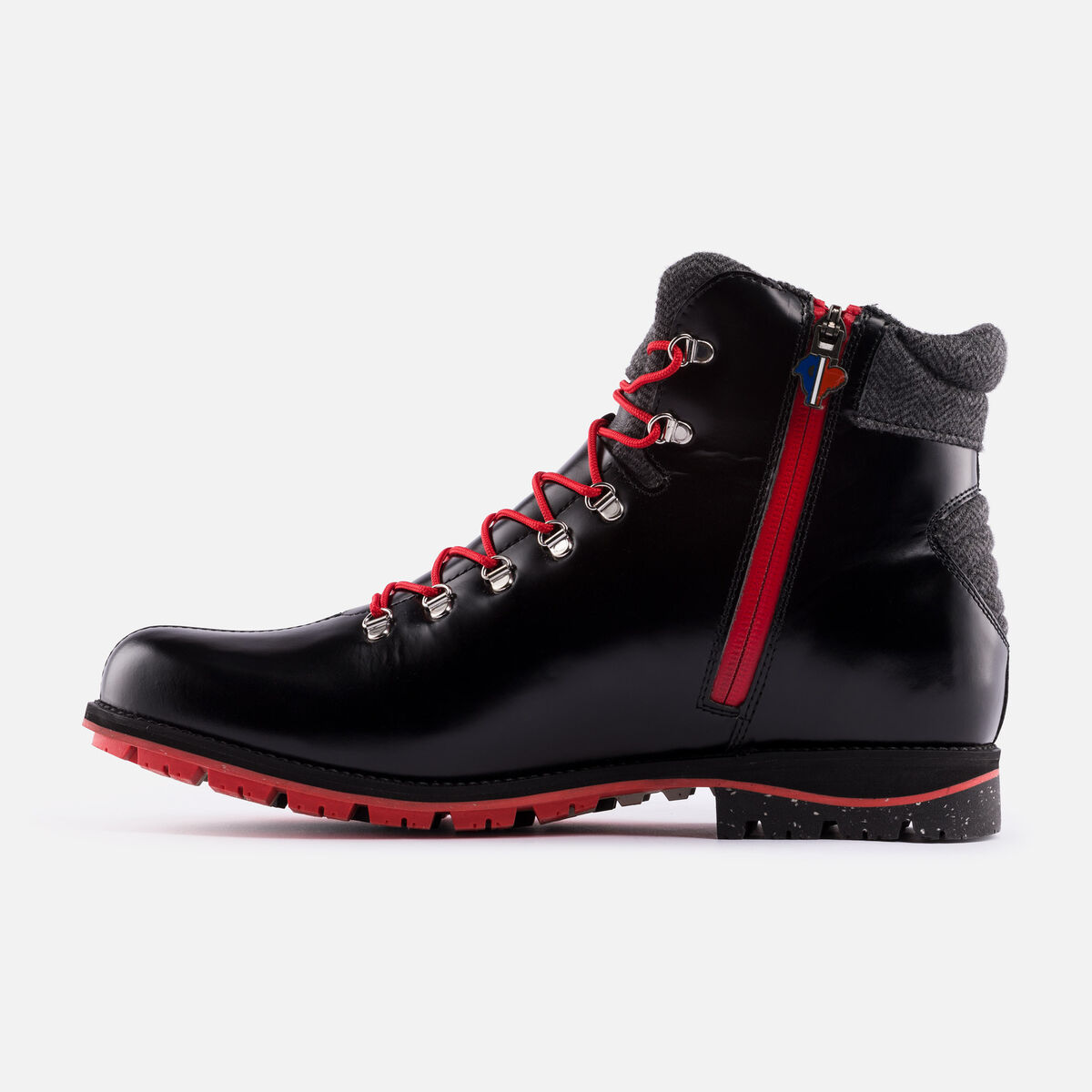 Rossignol Bottines Chamonix noires brillantes homme Black