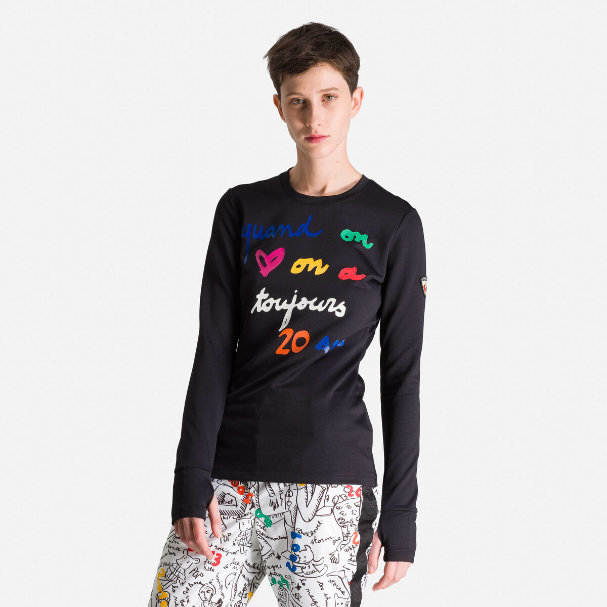 Rossignol JCC Women's Laly Base Layer Top Black