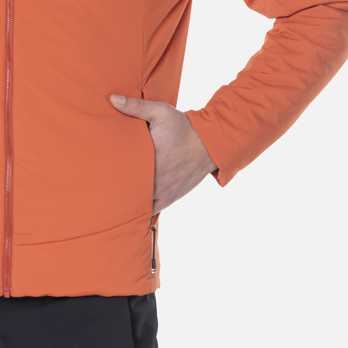 Rossignol Men's Opside Light Insulated Hoodie Jacket Brown