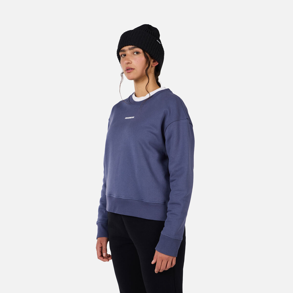 Rossignol Women's Presset Crewneck Relaxed Sweatshirt Blue