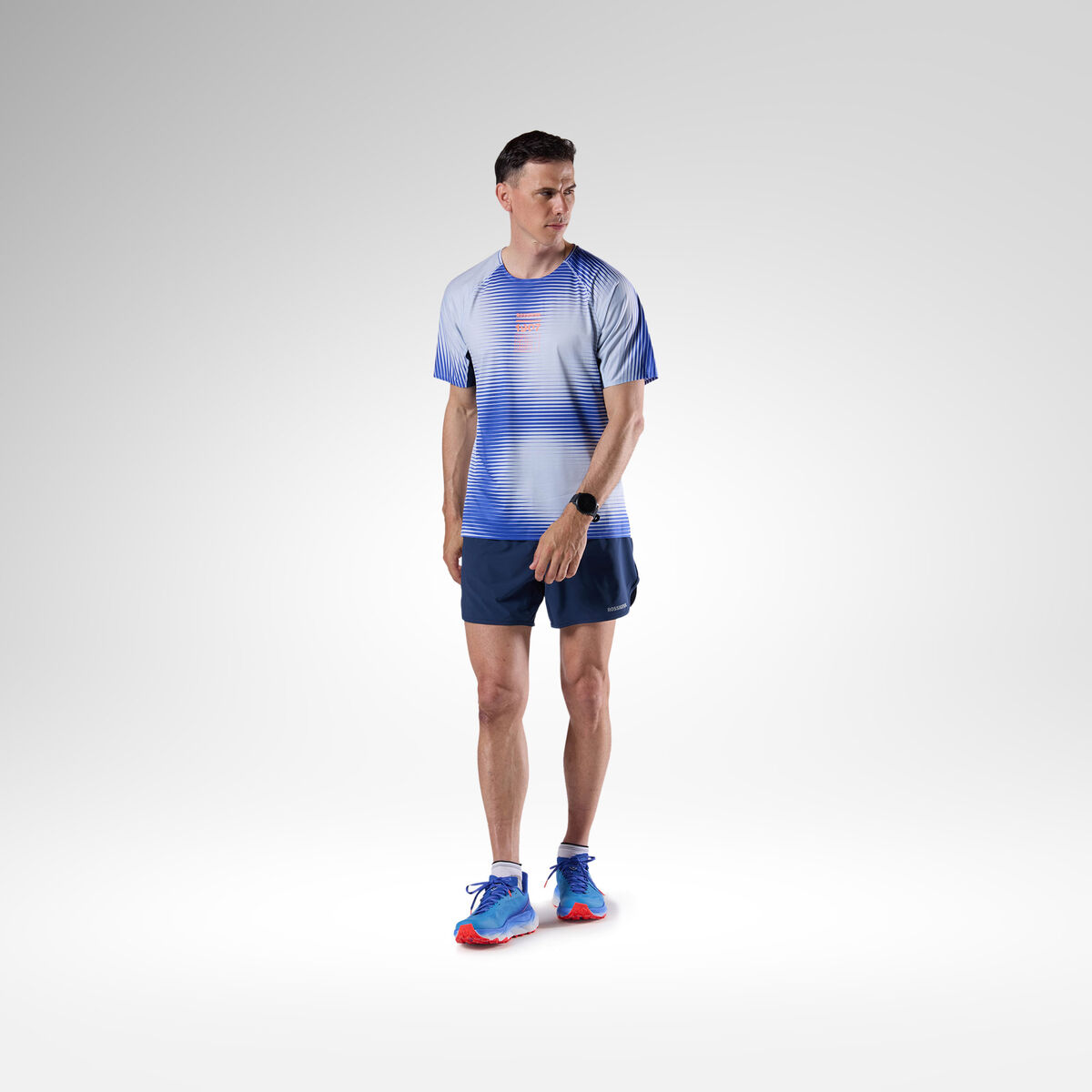 Rossignol Men's Sapa Trail Running Shorts 5' Blue