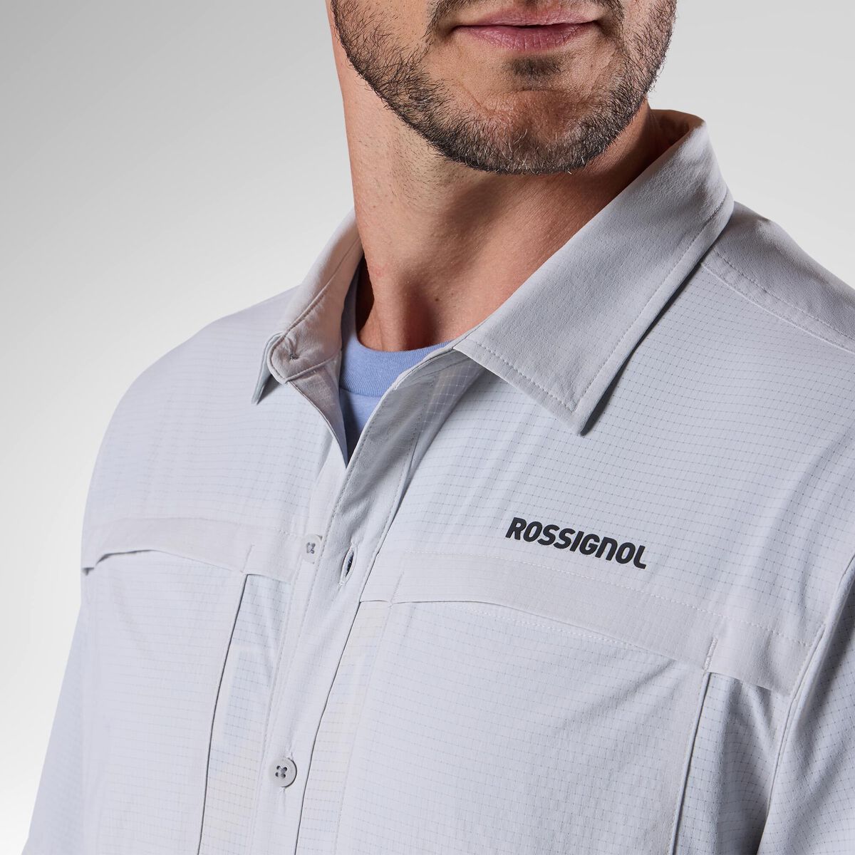 Rossignol Men's Short Sleeve Ventilation Shirt Grey