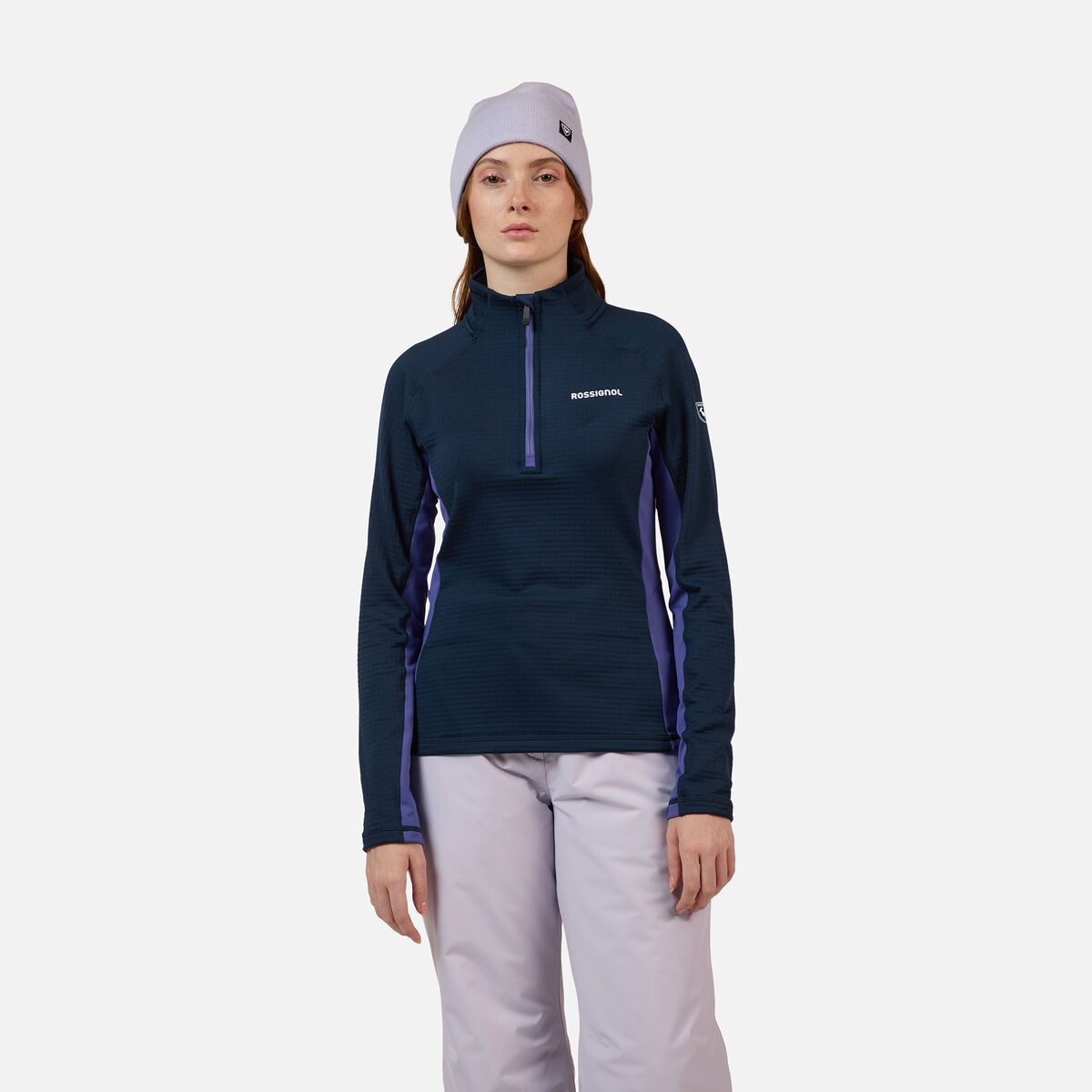 Rossignol Women's Blackside Mix Half-Zip Fleece Blue