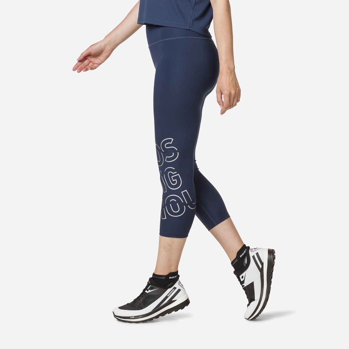 Rossignol Women's stretch 3/4 running tights Blue