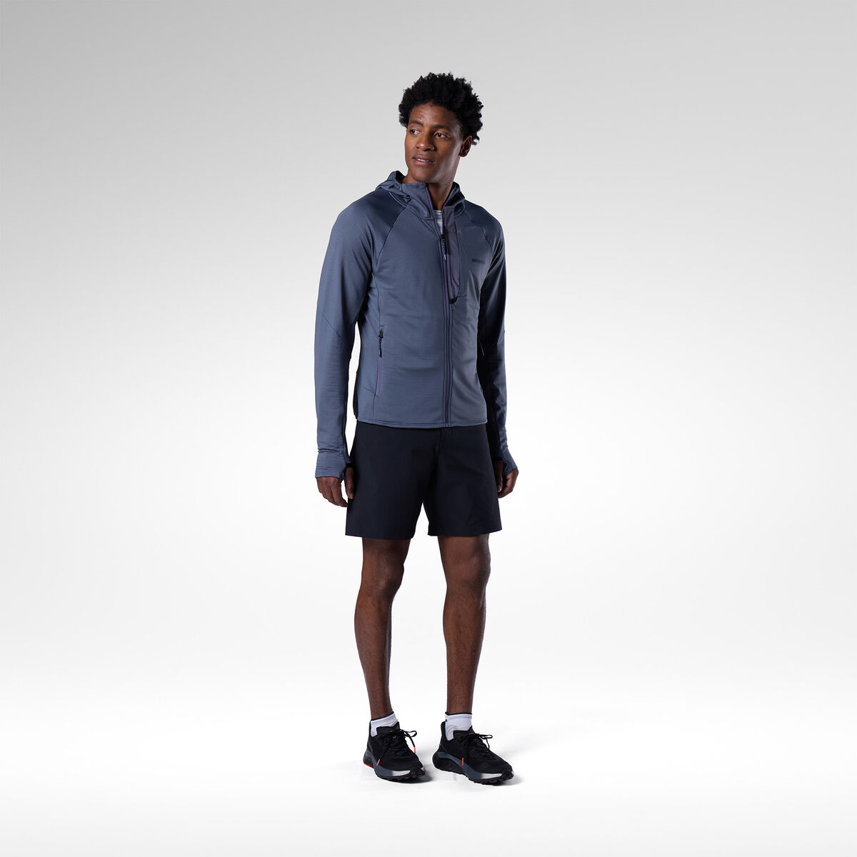 Rossignol Sweat &agrave; Capuche Textur&eacute; &agrave; Couche interm&eacute;diaire pour hommes Blue