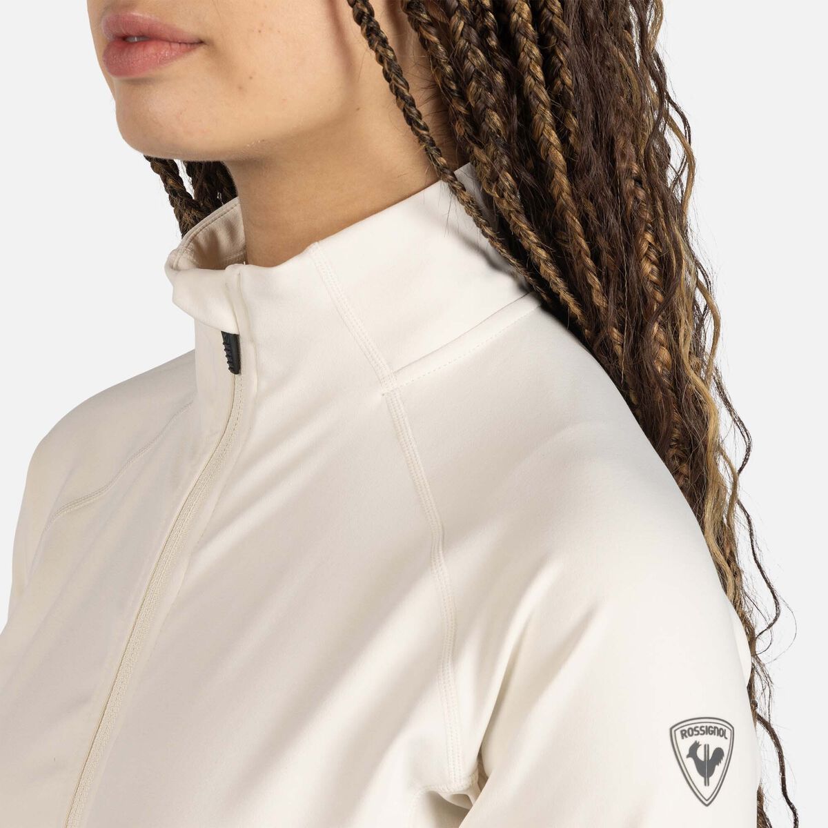 Rossignol Women's Ski Mid Layer Thin Jacket White