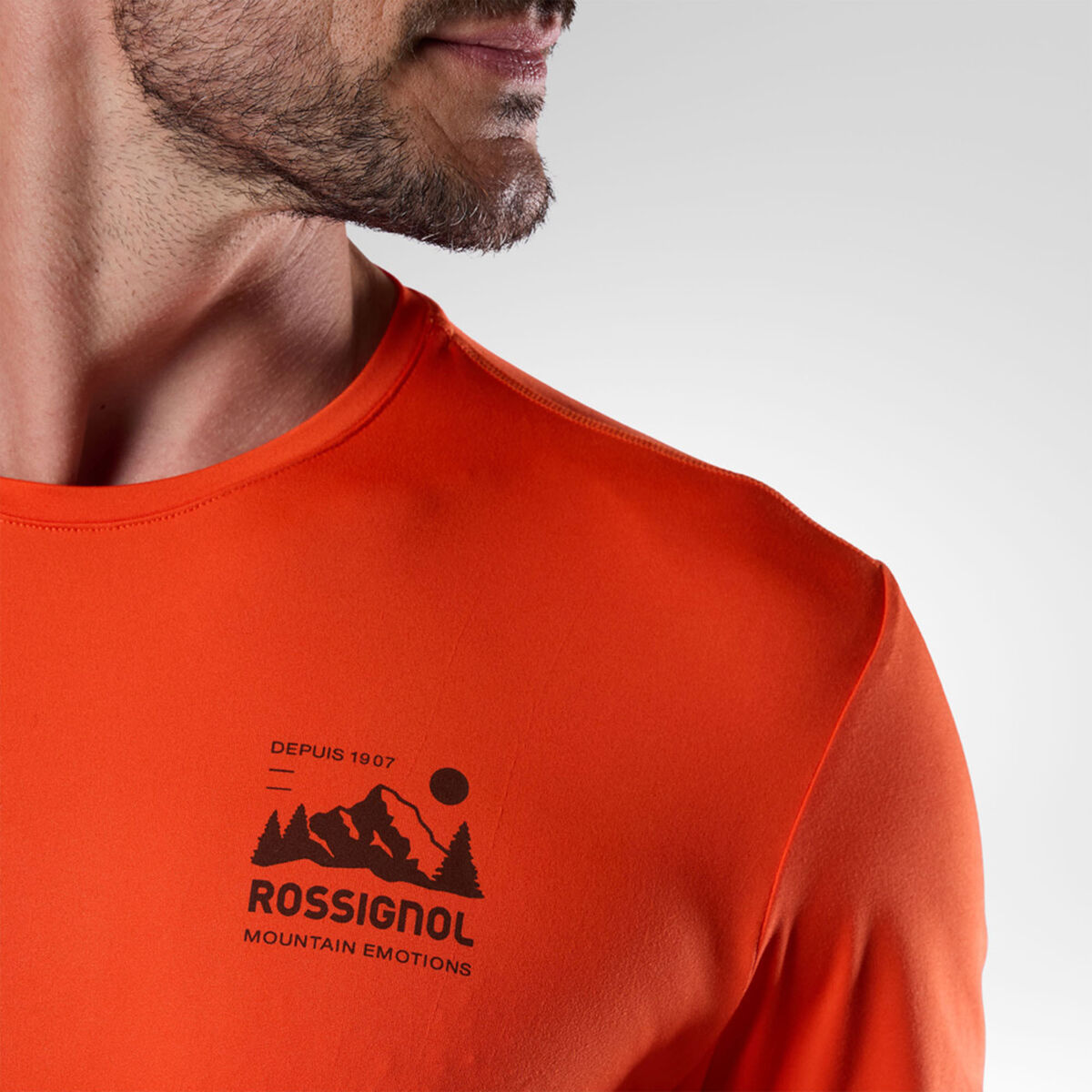 Rossignol Men's Graphic Active Tee Orange