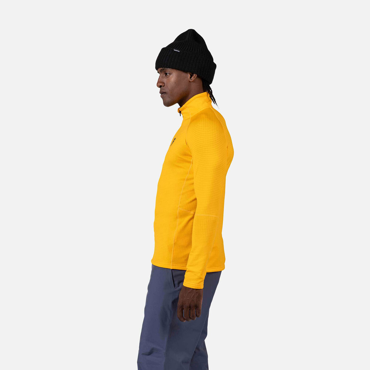Rossignol Polaire &agrave; demi-zip homme Blackside Yellow