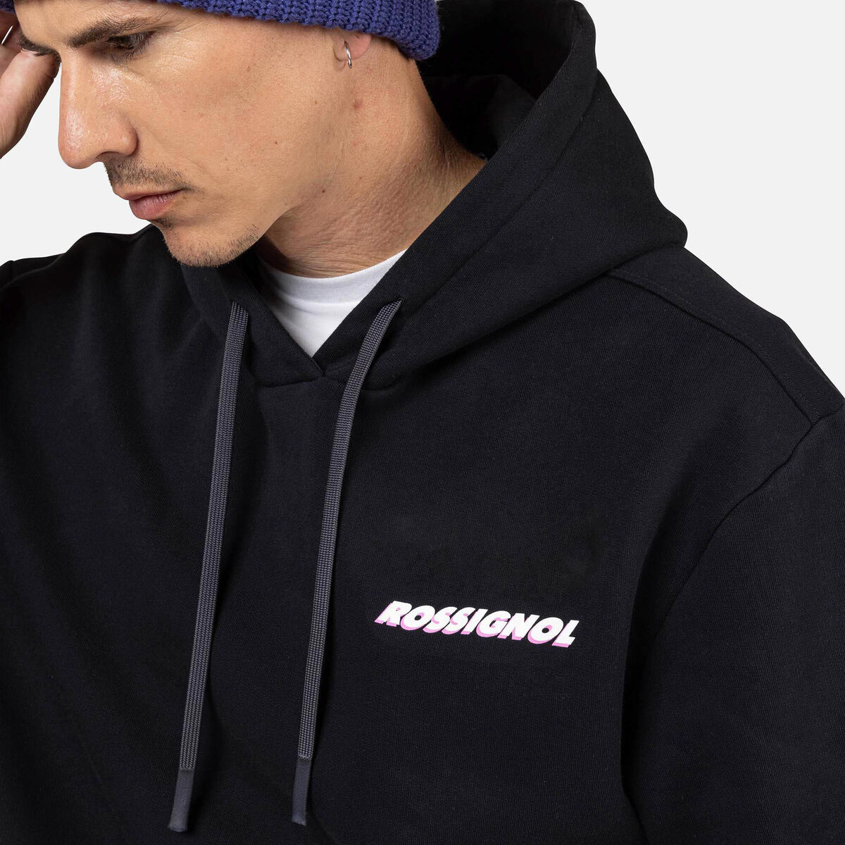 Rossignol Felpa con cappuccio Waterfall Relax uomo Nero