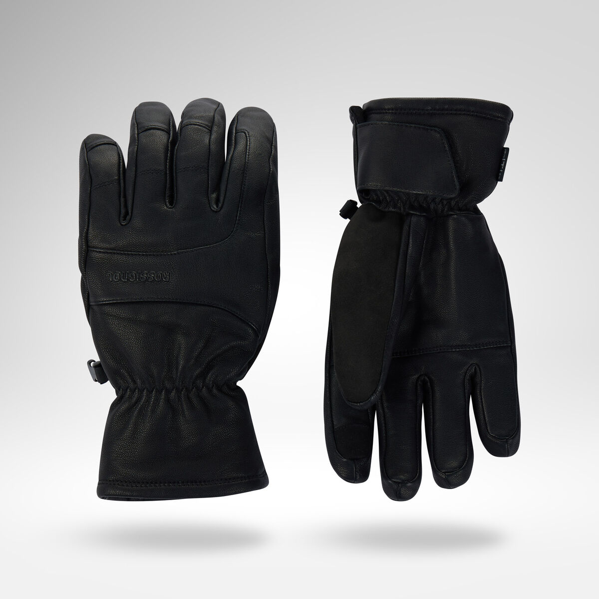 Rossignol R-Shell Dry Full Leather Ski Gloves Black