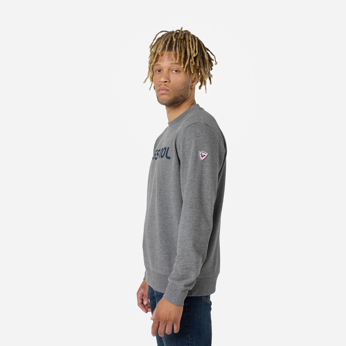 Rossignol sudadera de cuello redondo Logo para hombre Grey