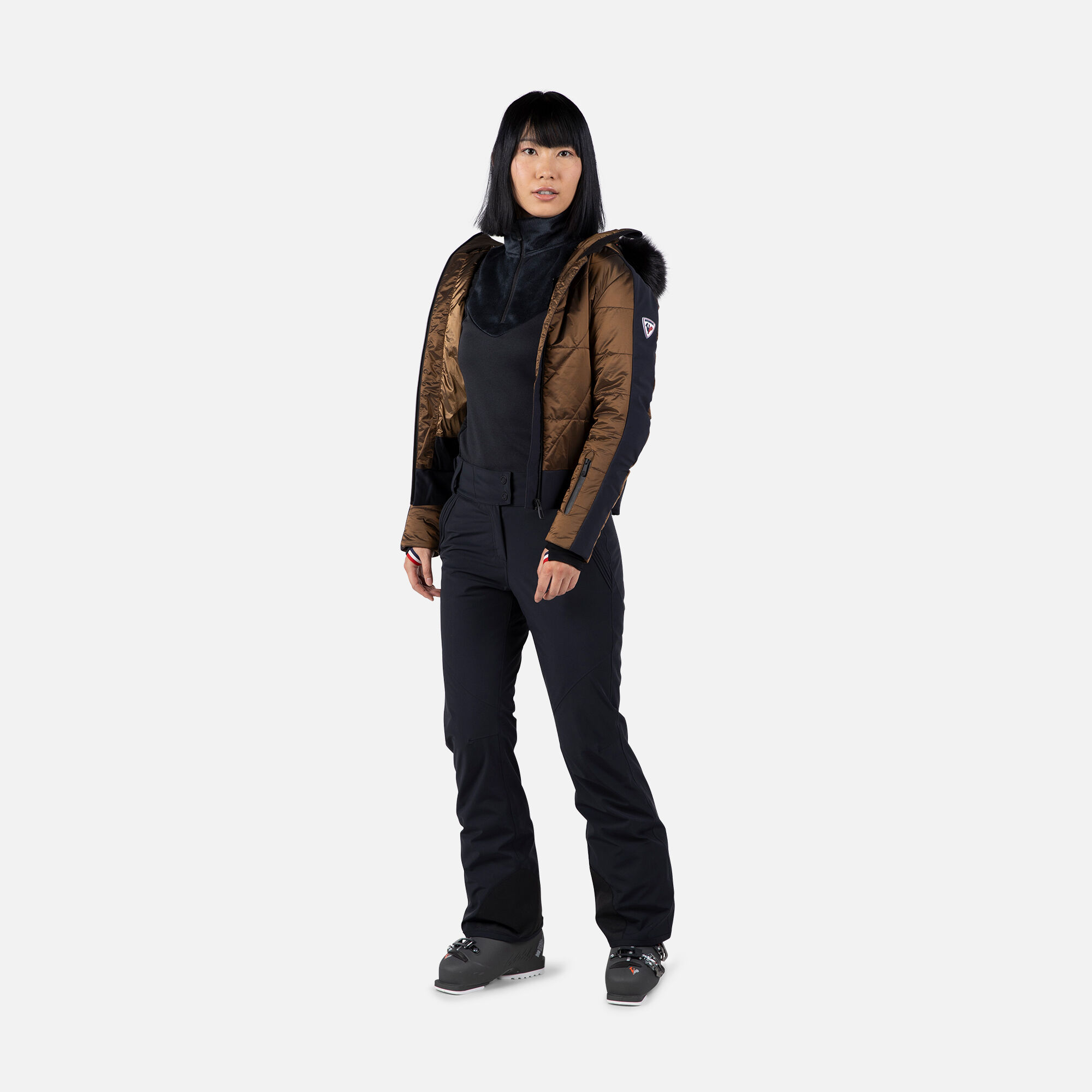 新品値下げ ROSSIGNOL W PALMARES PANT L ブラック Women's Diretta Ski Pants | Black | Rossignol