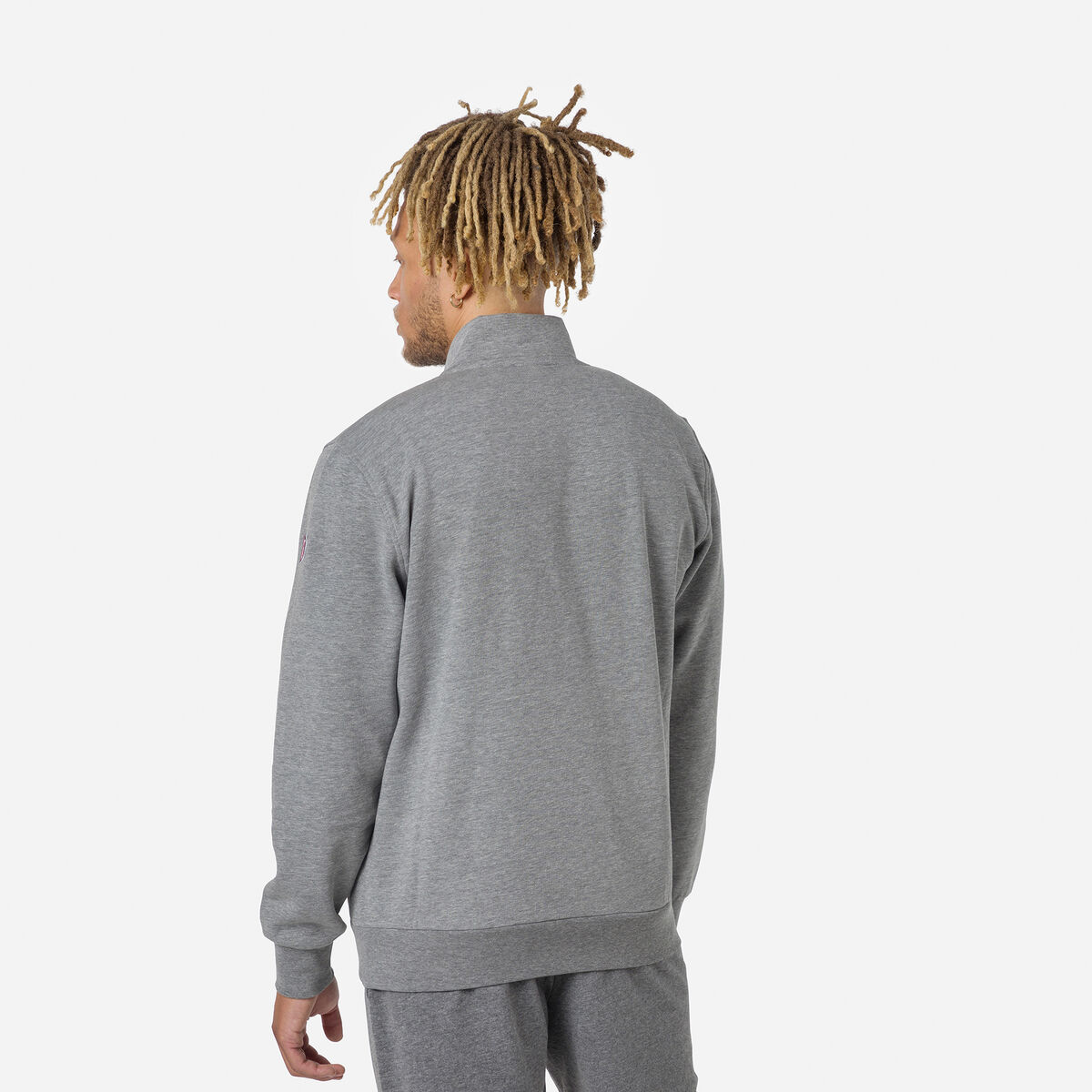 Men's full-zip logo cotton sweatshirt