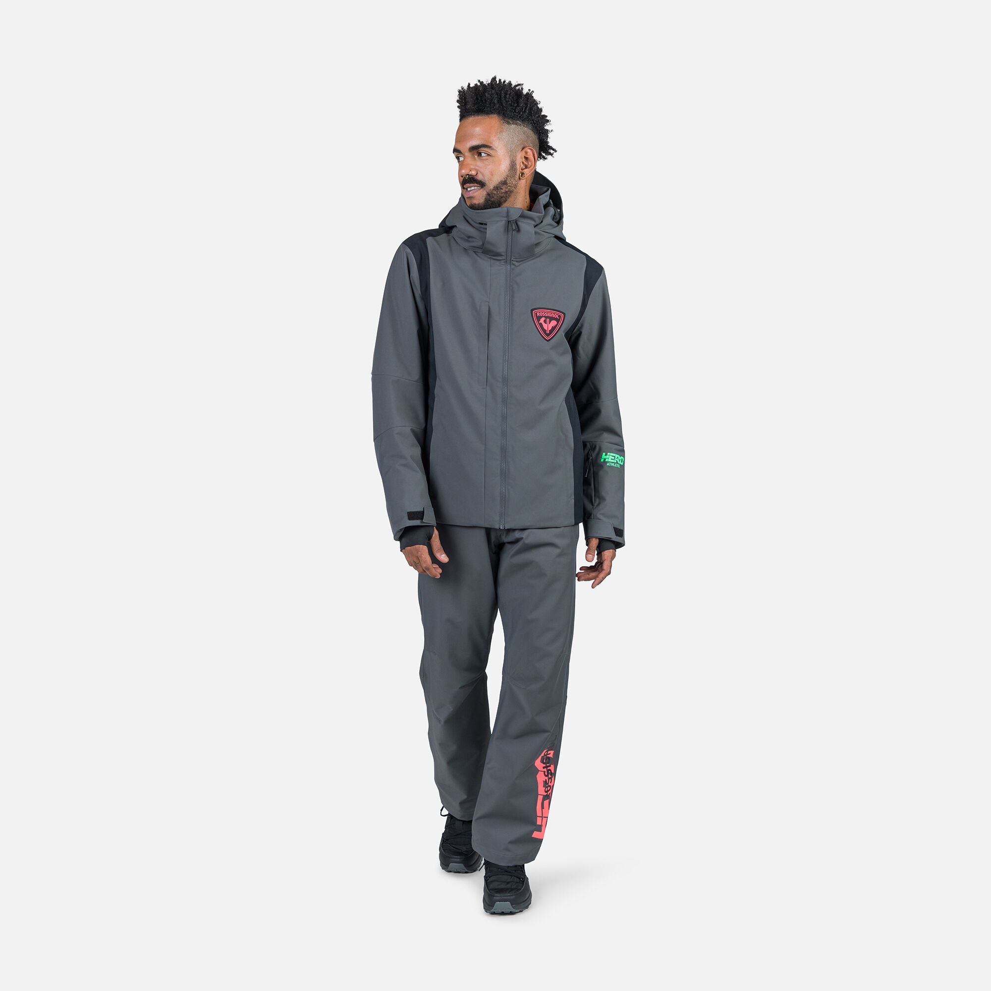 ROSSIGNOL HERO レーシングスーツ Mサイズ グレー3点セット Men's Hero Velika Ski Jacket | Grey | Rossignol