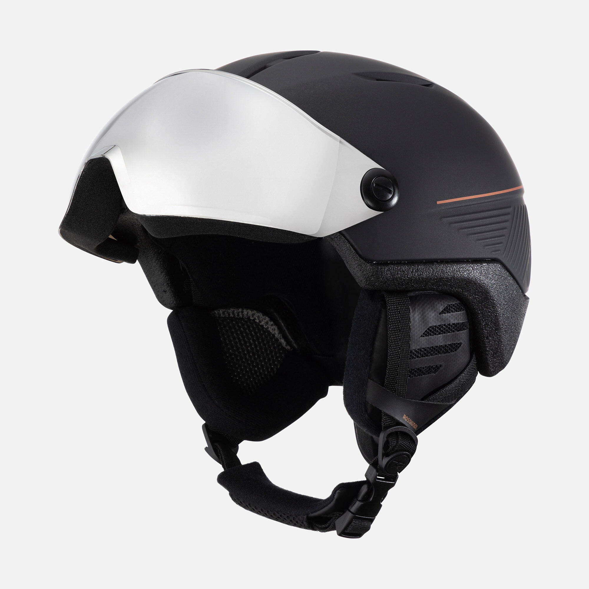 スキー UNISEX HELMET FIT VISOR IMPACTS Rossignol Fit Visor Impacts Photochromic Ski Helmet Black | Black