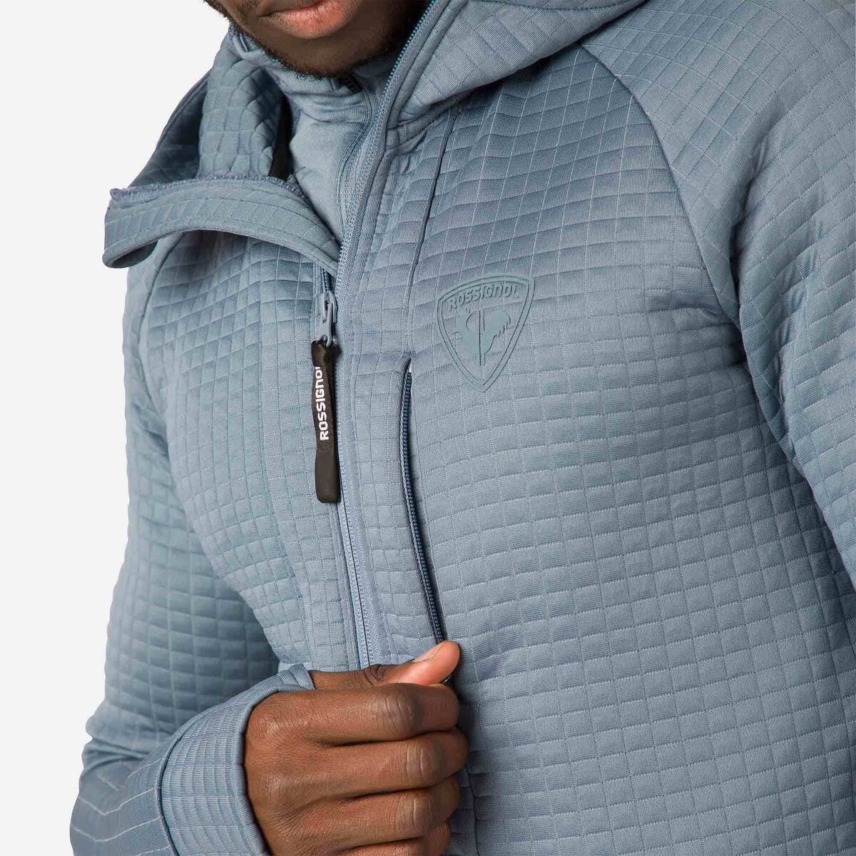 Rossignol Herrenkapuzenpullover SKPR mit durchgehendem Rei&szlig;verschluss Blue