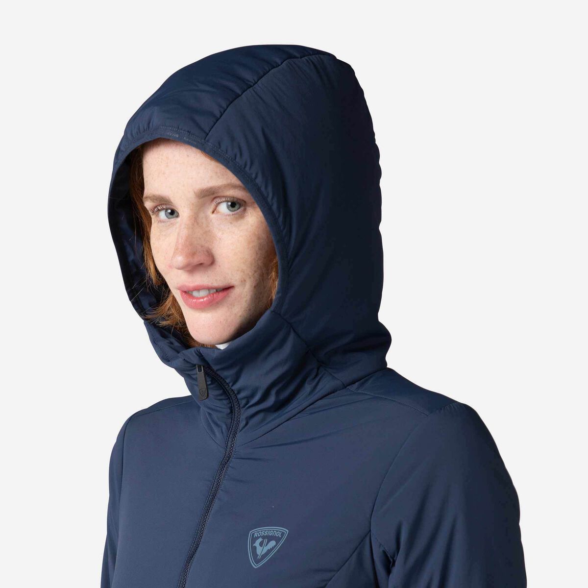 Rossignol Women's Opside Light Insulated Hoodie Jacket Blue