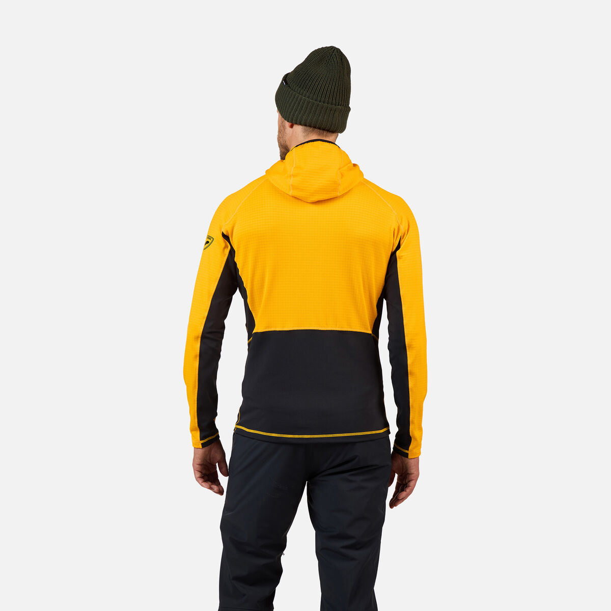 Rossignol Men's Blackside Full-Zip Hooded Fleece Yellow