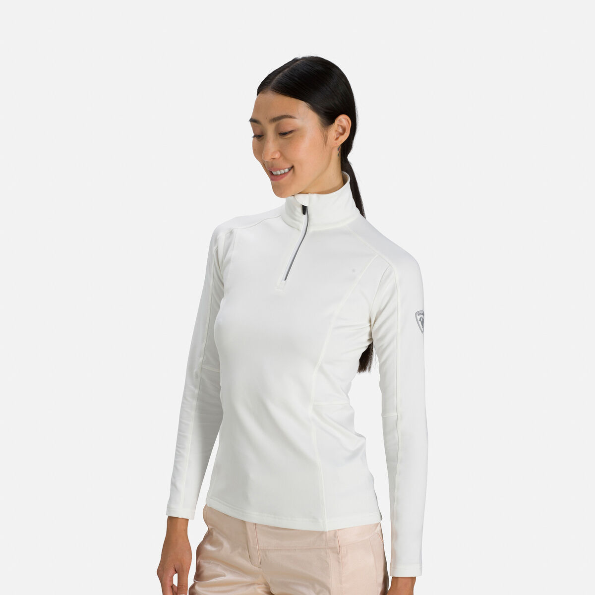 Women's Classique Half-Zip Baselayer Top | T-Shirt & Tops Women | White ...