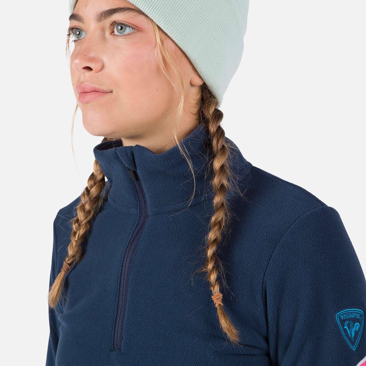 Rossignol ウィメンズ ストローパイル ハーフジップ フリース トップ Blue