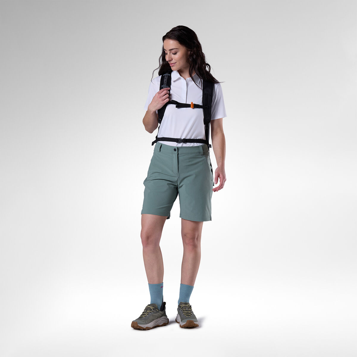 Rossignol Women's Stretch Chino Shorts 7-inch Green