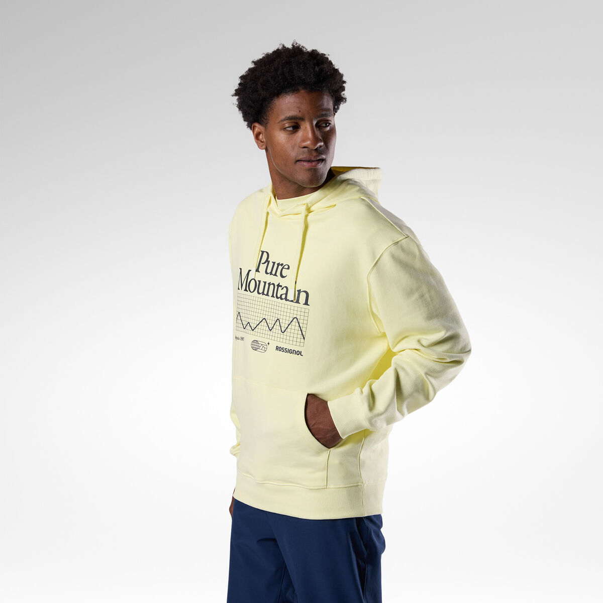 Rossignol Sweat &agrave; Capuche Waterfall pour hommes Yellow