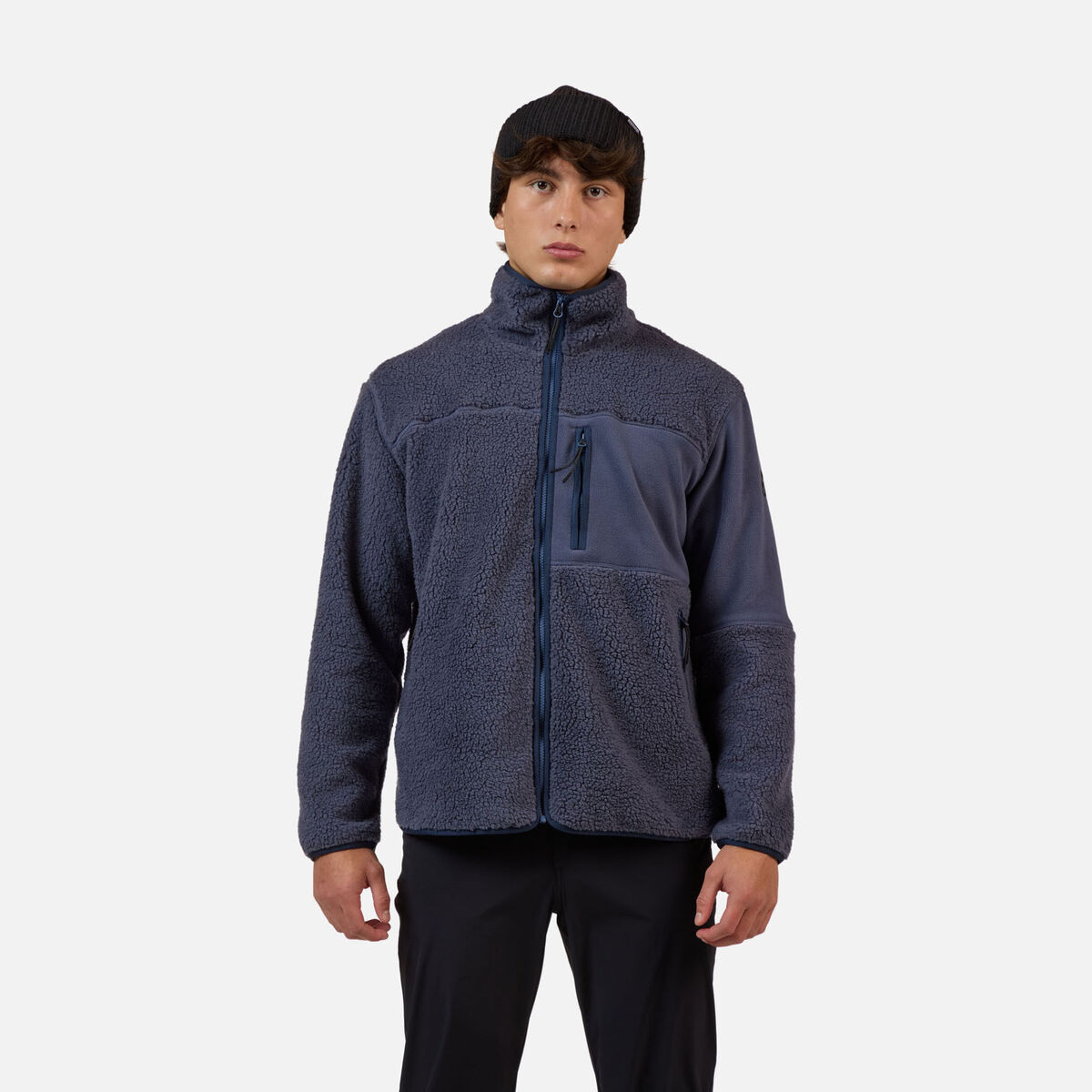 Rossignol Men's All Track Fleece Sherpa Jacket Blue