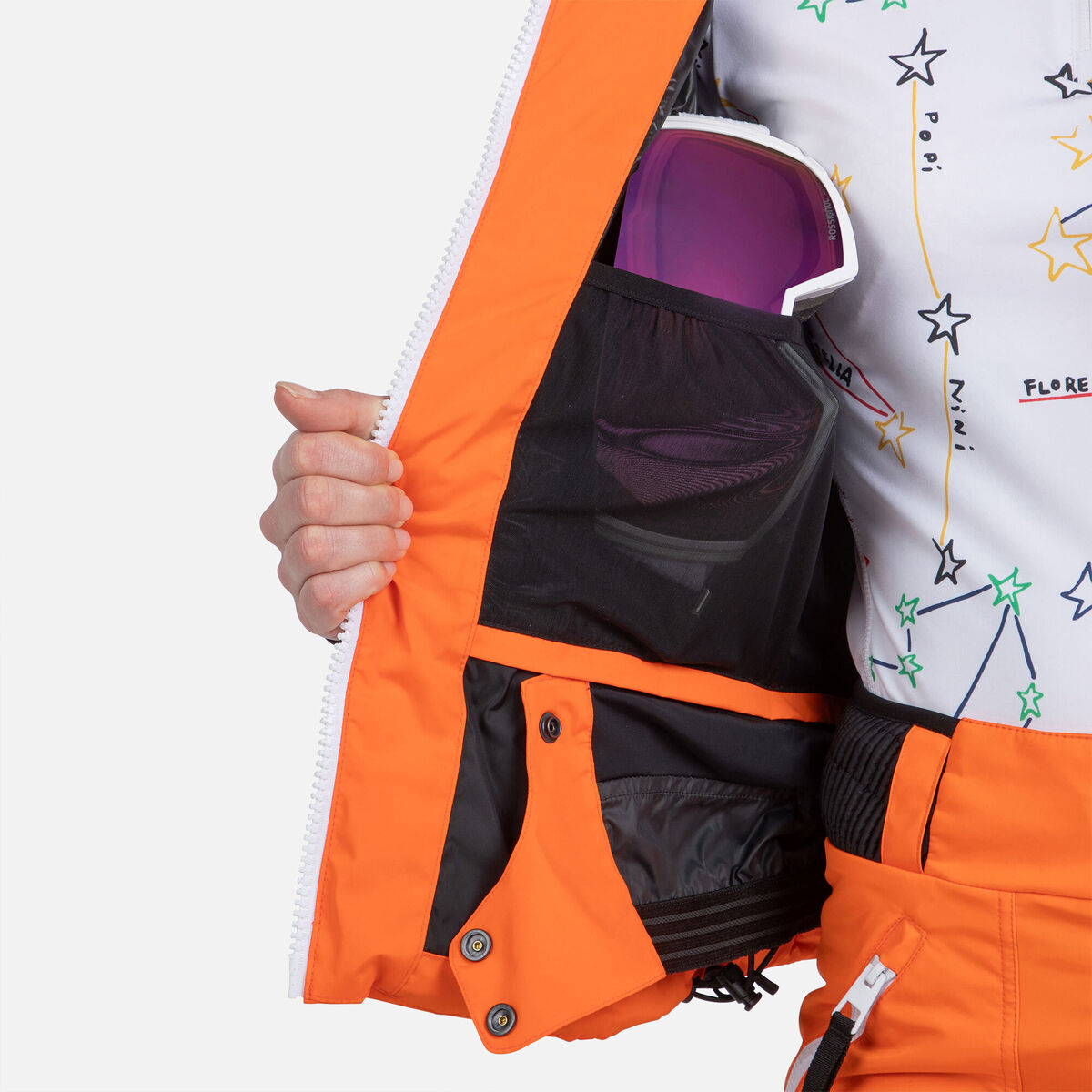 Rossignol Doudoune de ski JCC Stellar femme Orange