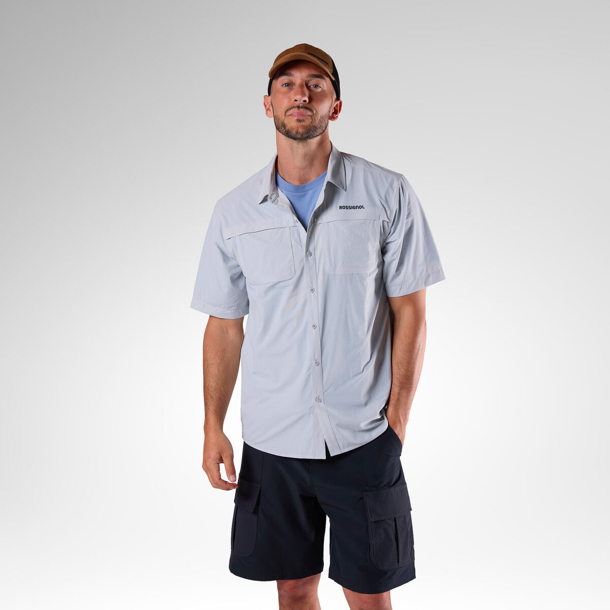 Rossignol Men's Short Sleeve Ventilation Shirt Grey