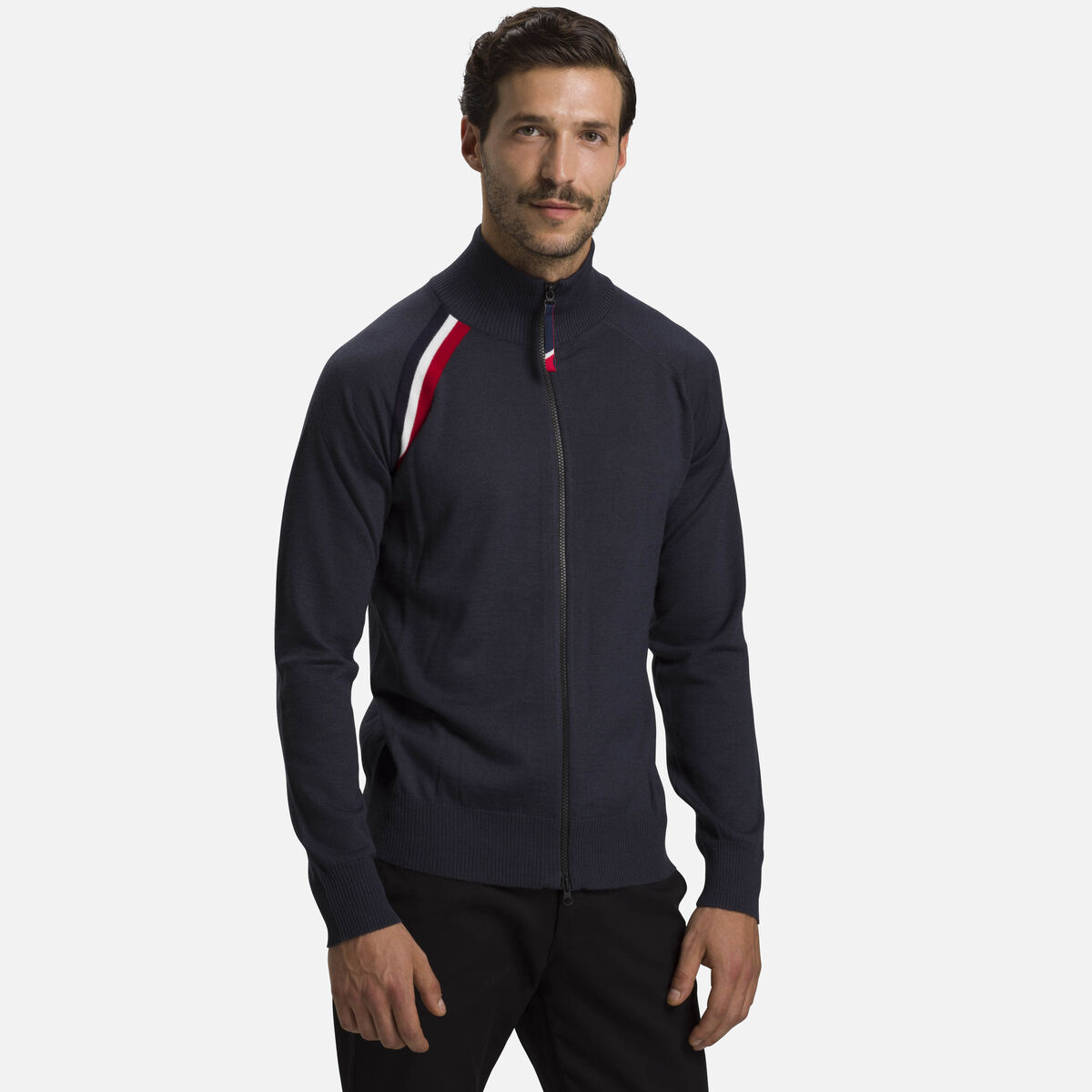 Rossignol Men's Anthelme Full Zip Sweater Grey