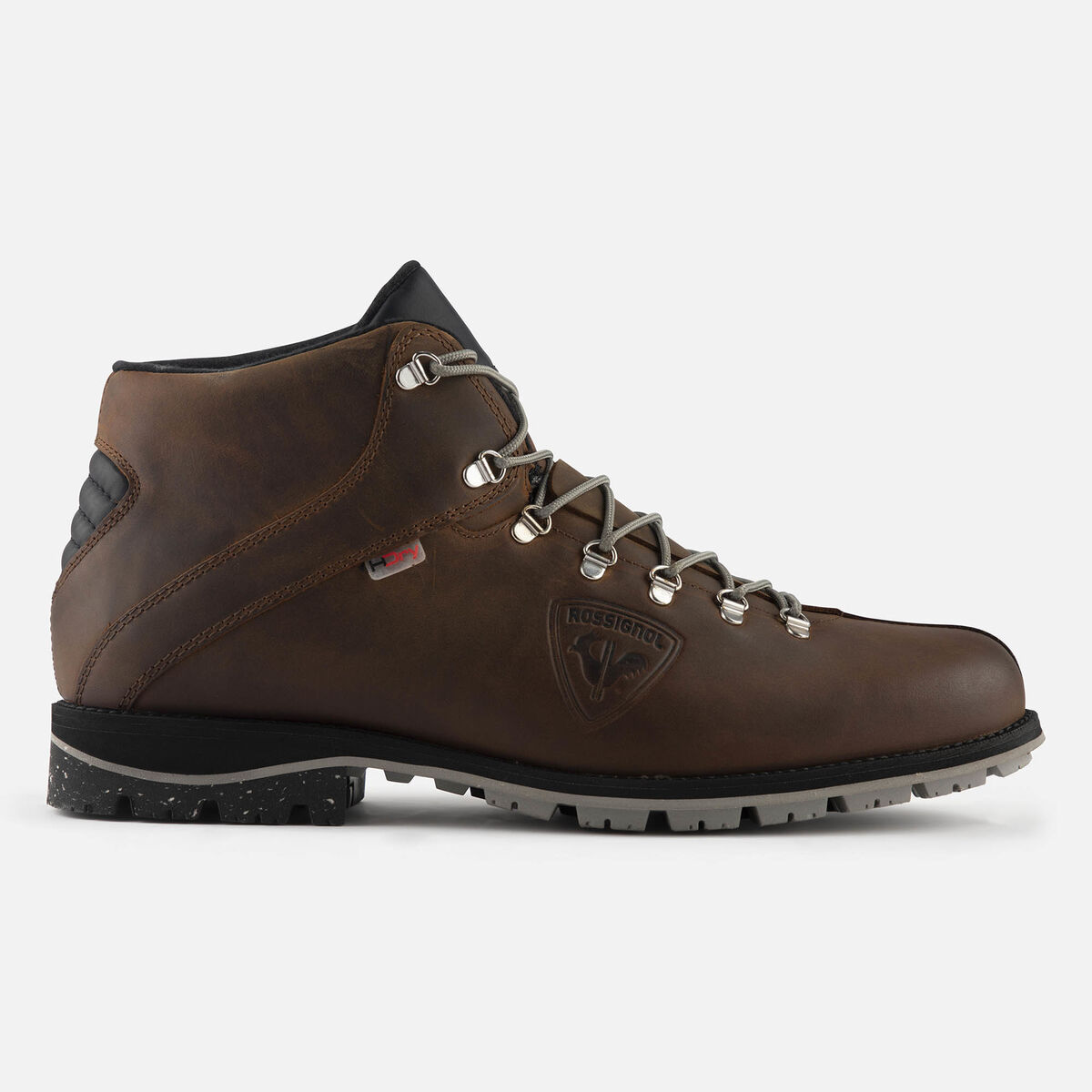 Rossignol Men's 1907 Chamonix Mid Brown Wax Boots Brown