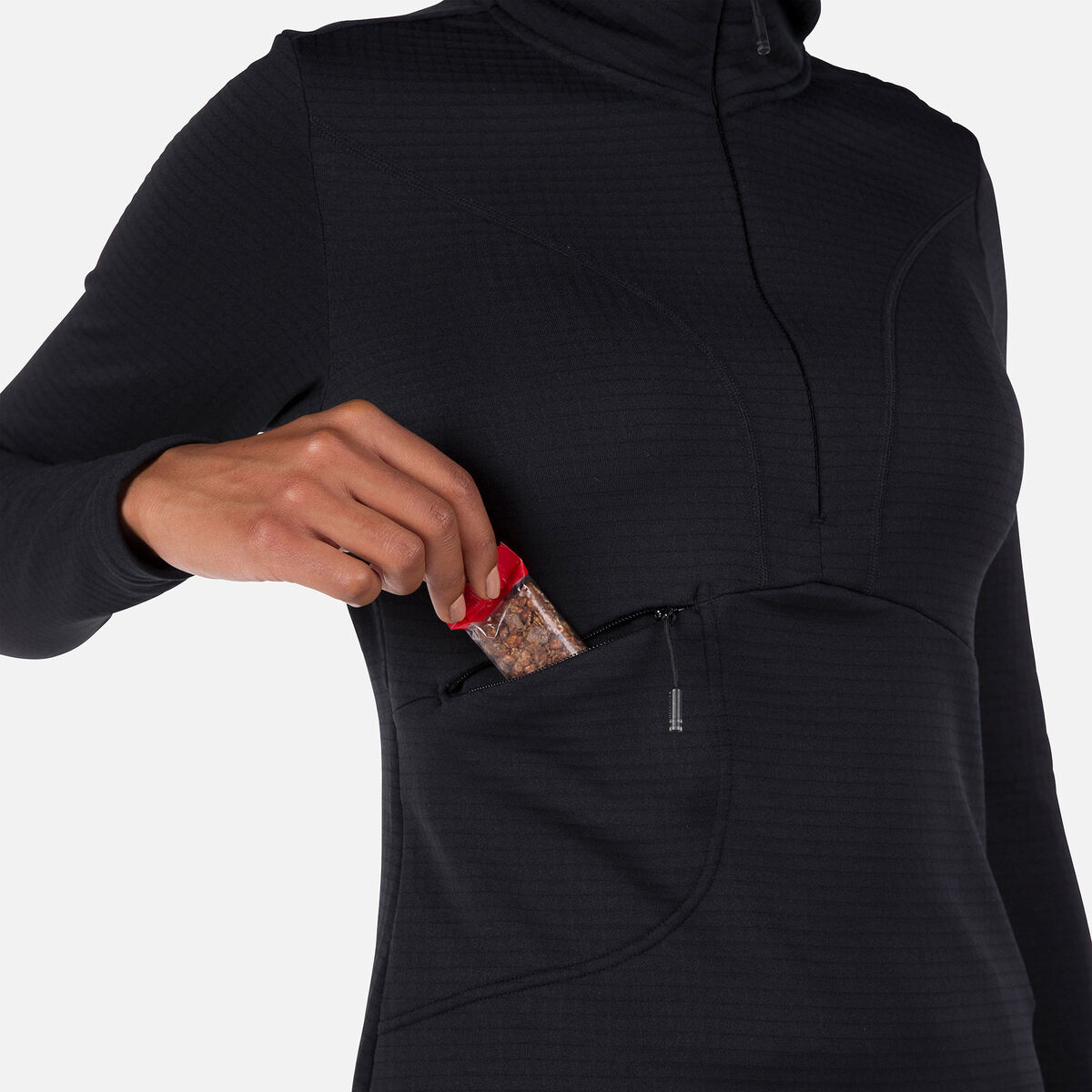 Rossignol Women's Blackside Half-Zip Fleece Top black