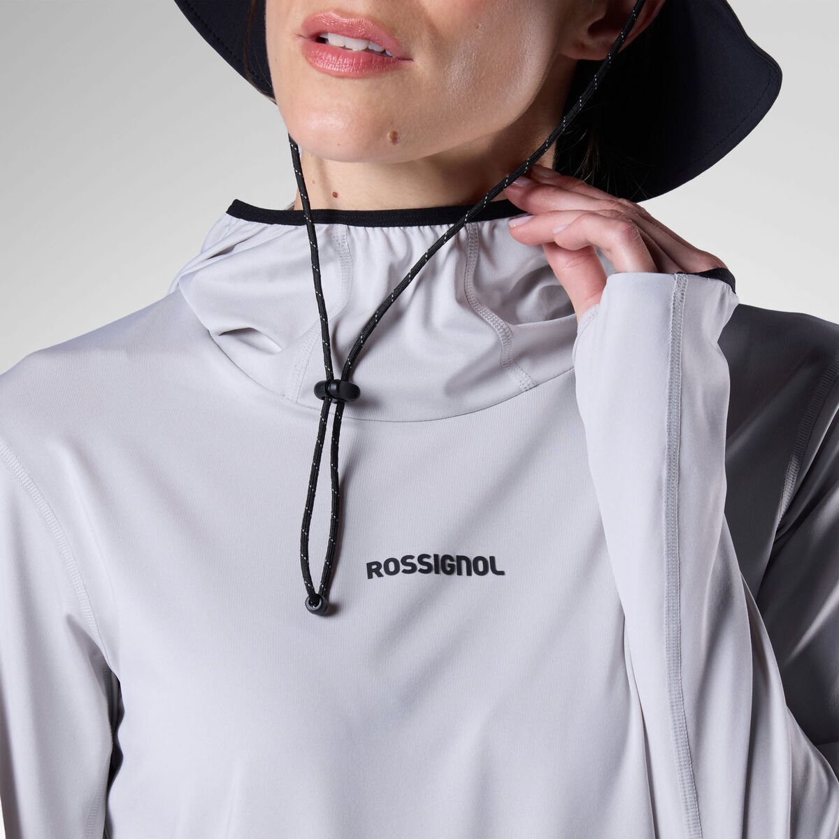 Rossignol Women's Westweg Sun Hoodie Grey