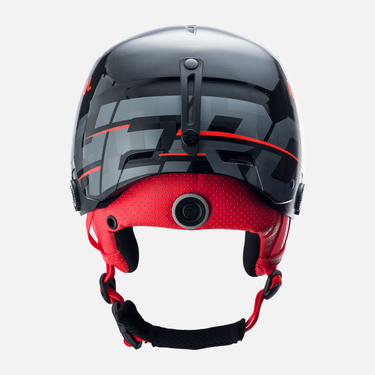 Rossignol Unisex Helmet Hero Slalom Impacts with chinguard Black
