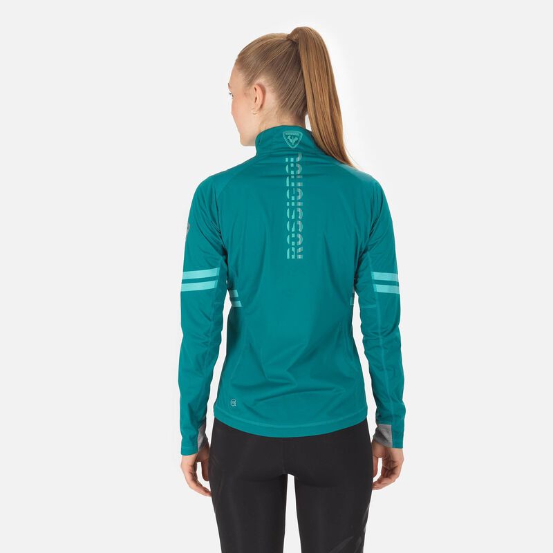 Women's Poursuite Warm nordic ski jacket Jackets Women Dark Emerald