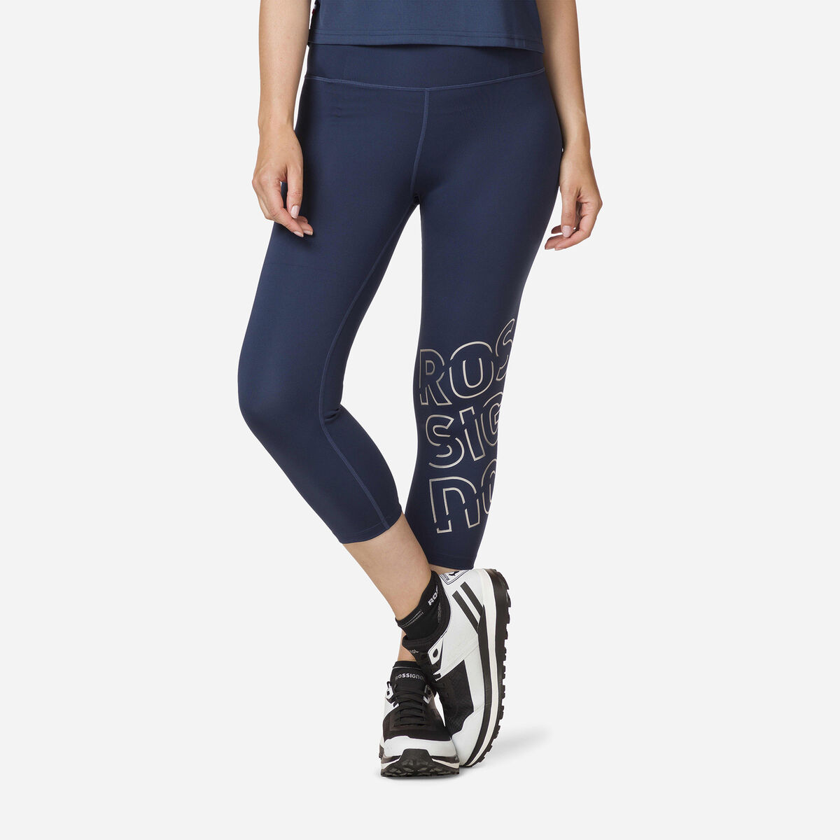 Rossignol Women's stretch 3/4 running tights Blue