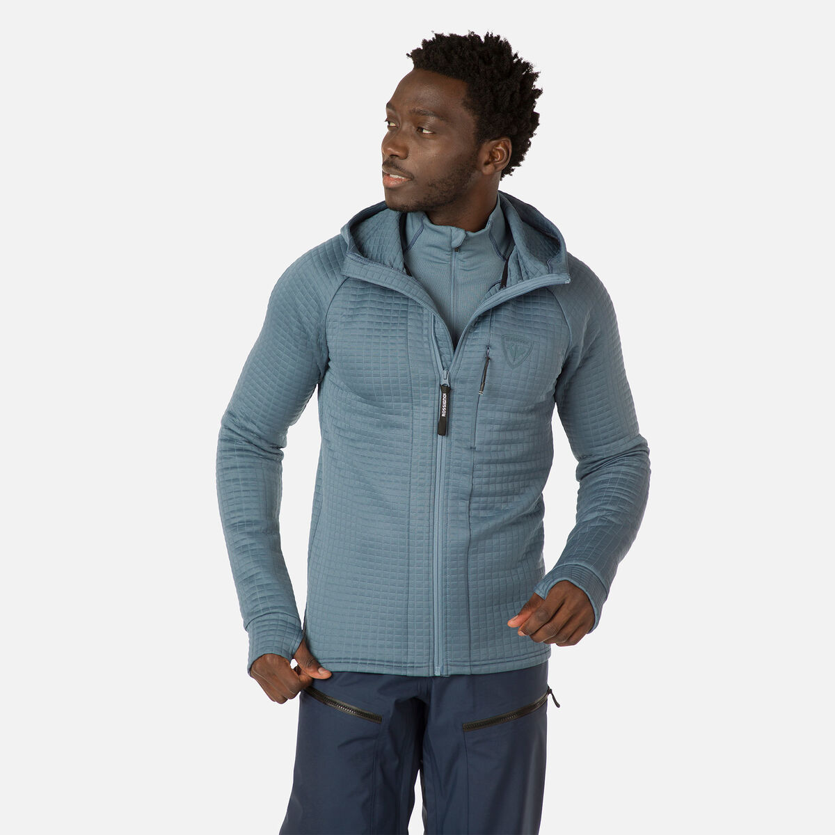 Rossignol Herrenkapuzenpullover SKPR mit durchgehendem Rei&szlig;verschluss Blue