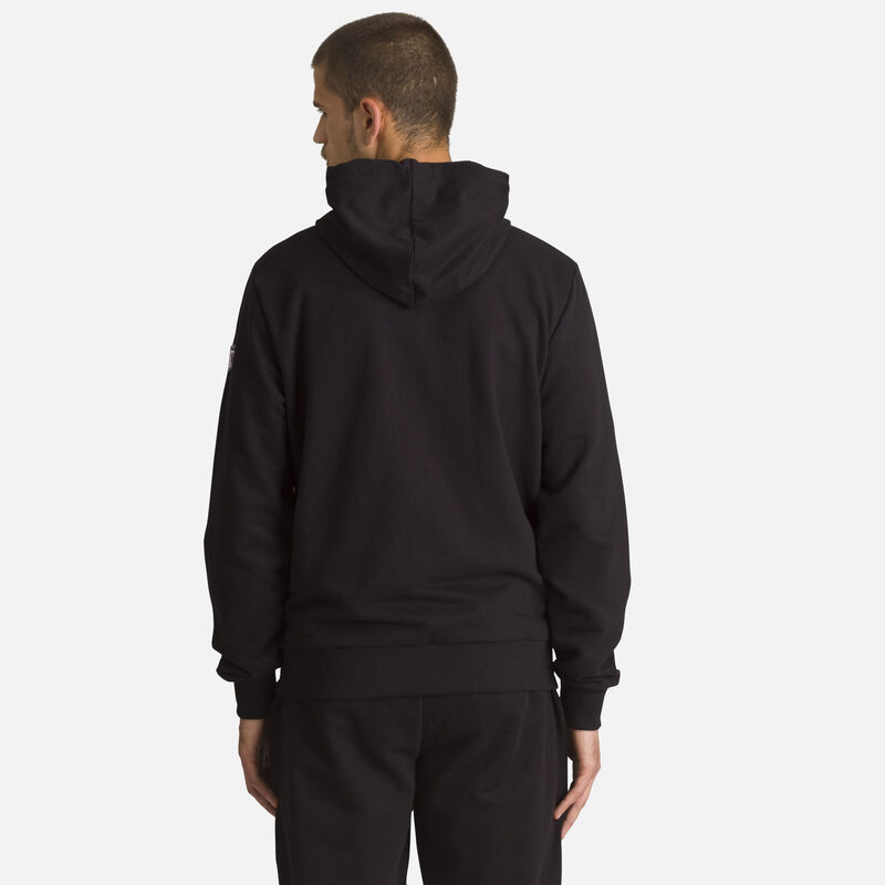 Men's full-zip hooded logo cotton sweatshirt