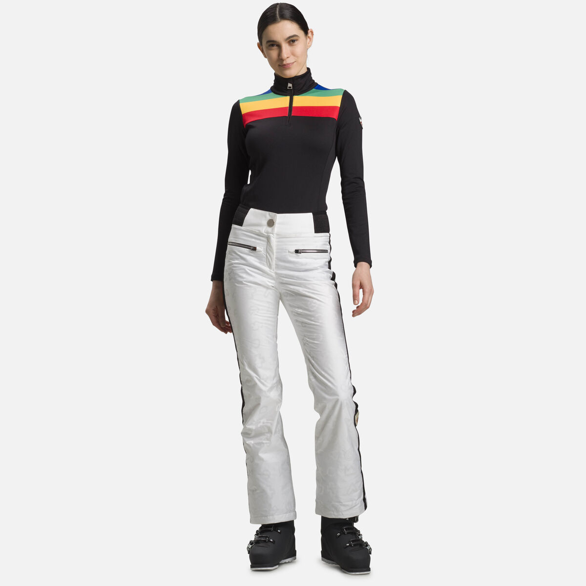 Rossignol JCC Women's Rainbow Ski Pants White