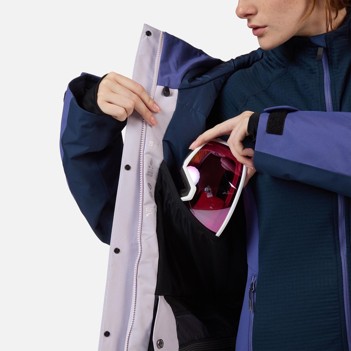 Rossignol Women's Velika Insulated Ski Jacket Pink/Purple