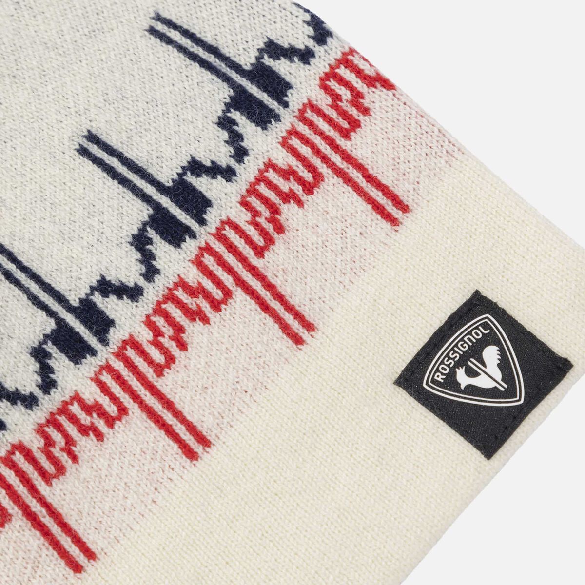 Rossignol Unisex Patterned Beanie White