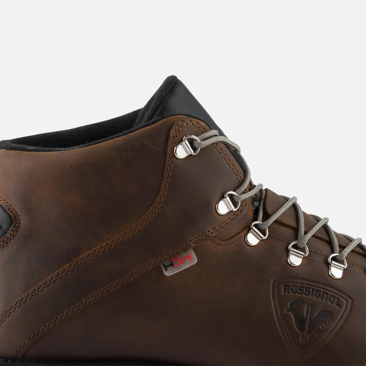 Rossignol Men's 1907 Chamonix Mid Brown Wax Boots Brown