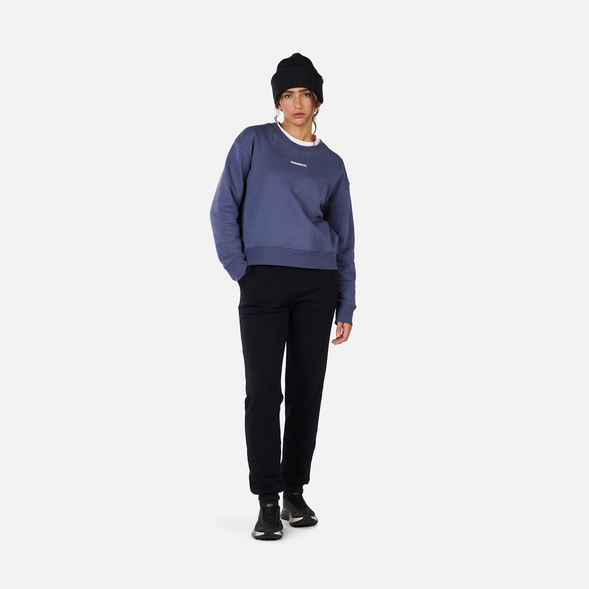 Rossignol Women's Presset Crewneck Relaxed Sweatshirt Blue