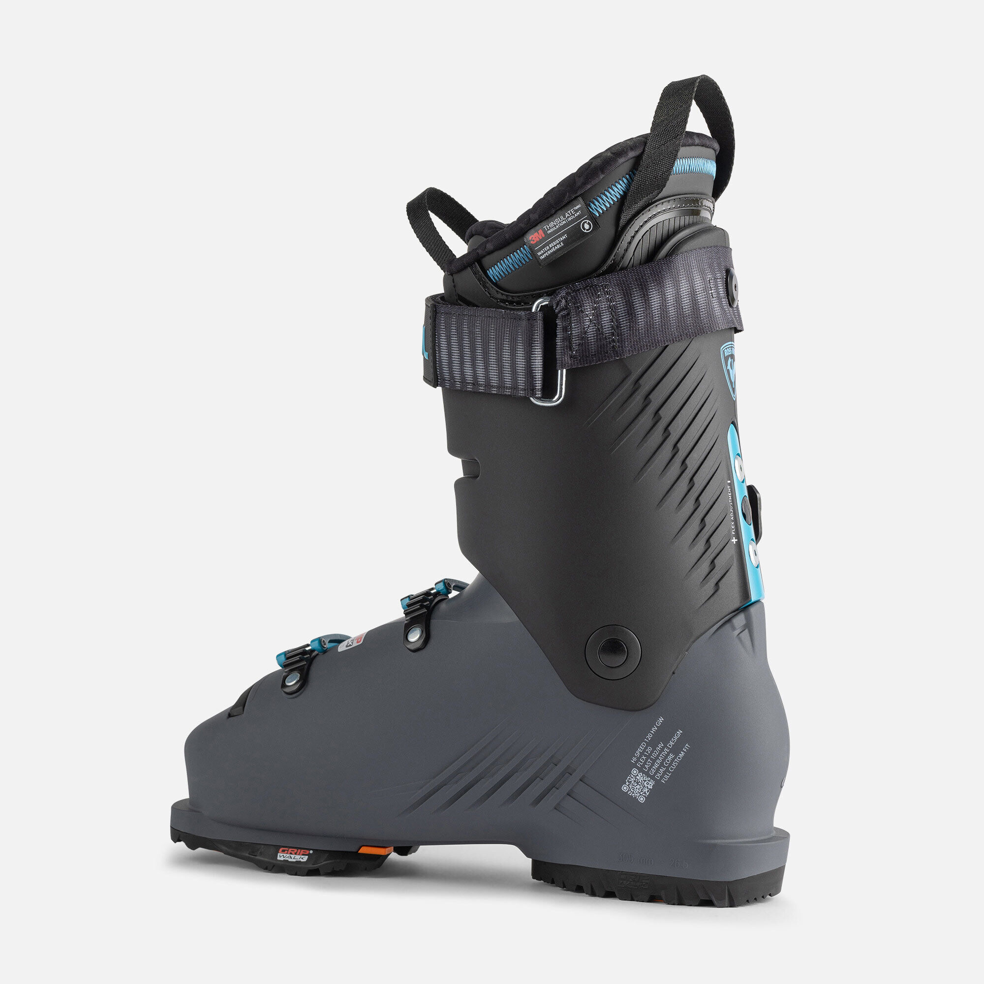Men's On Piste Ski Boots Hi-Speed 120 Hv Gw | Grey | Rossignol