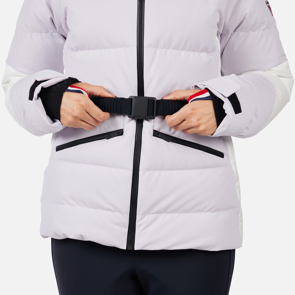 Rossignol Women's Ciastel Down Mix Ski Jacket Pink/Purple