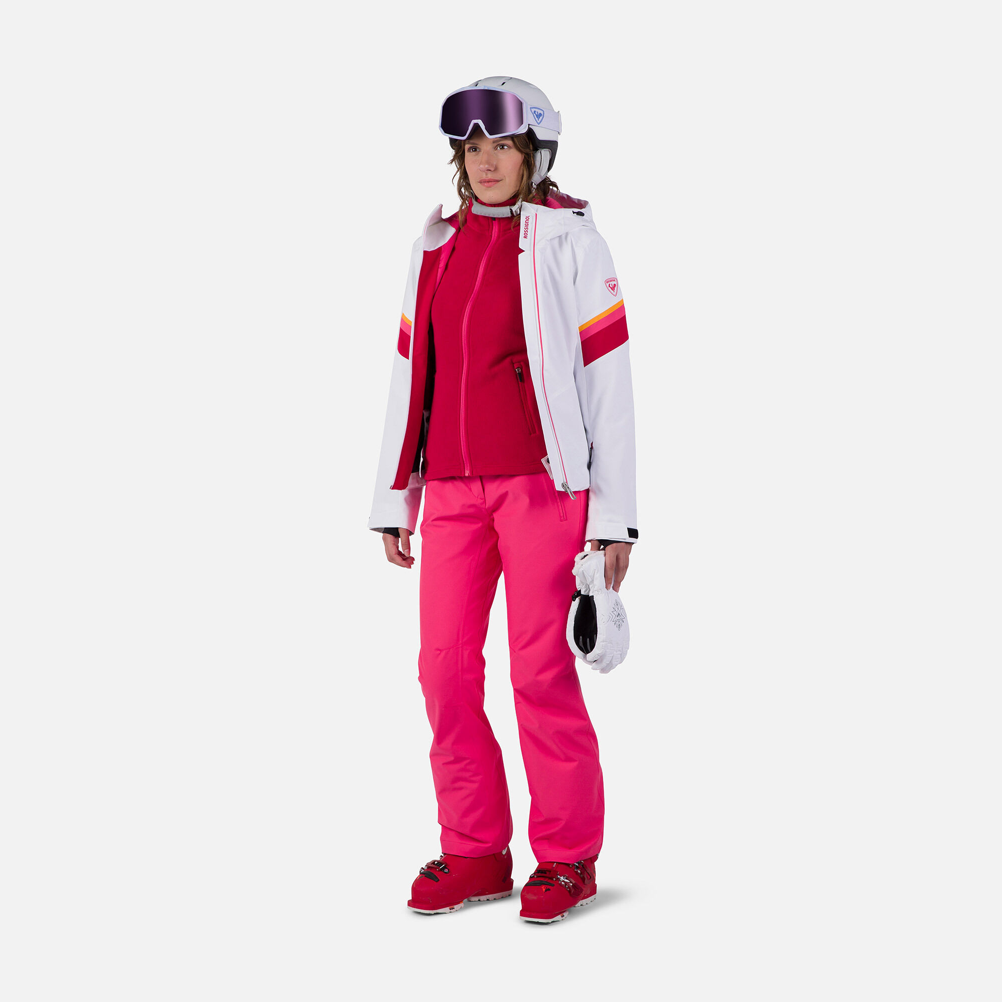 Women's Strawpile Full-Zip Fleece Jacket | Red | Rossignol