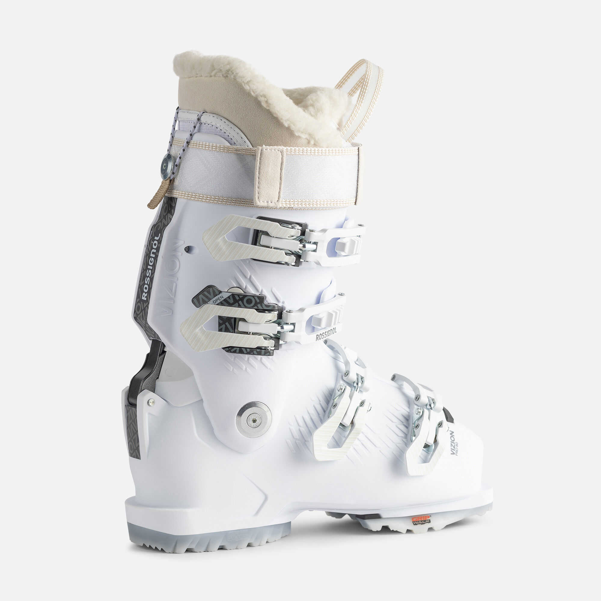 Women's On Piste Ski Boots Vizion 4B Pro 80 Gw | White | Rossignol