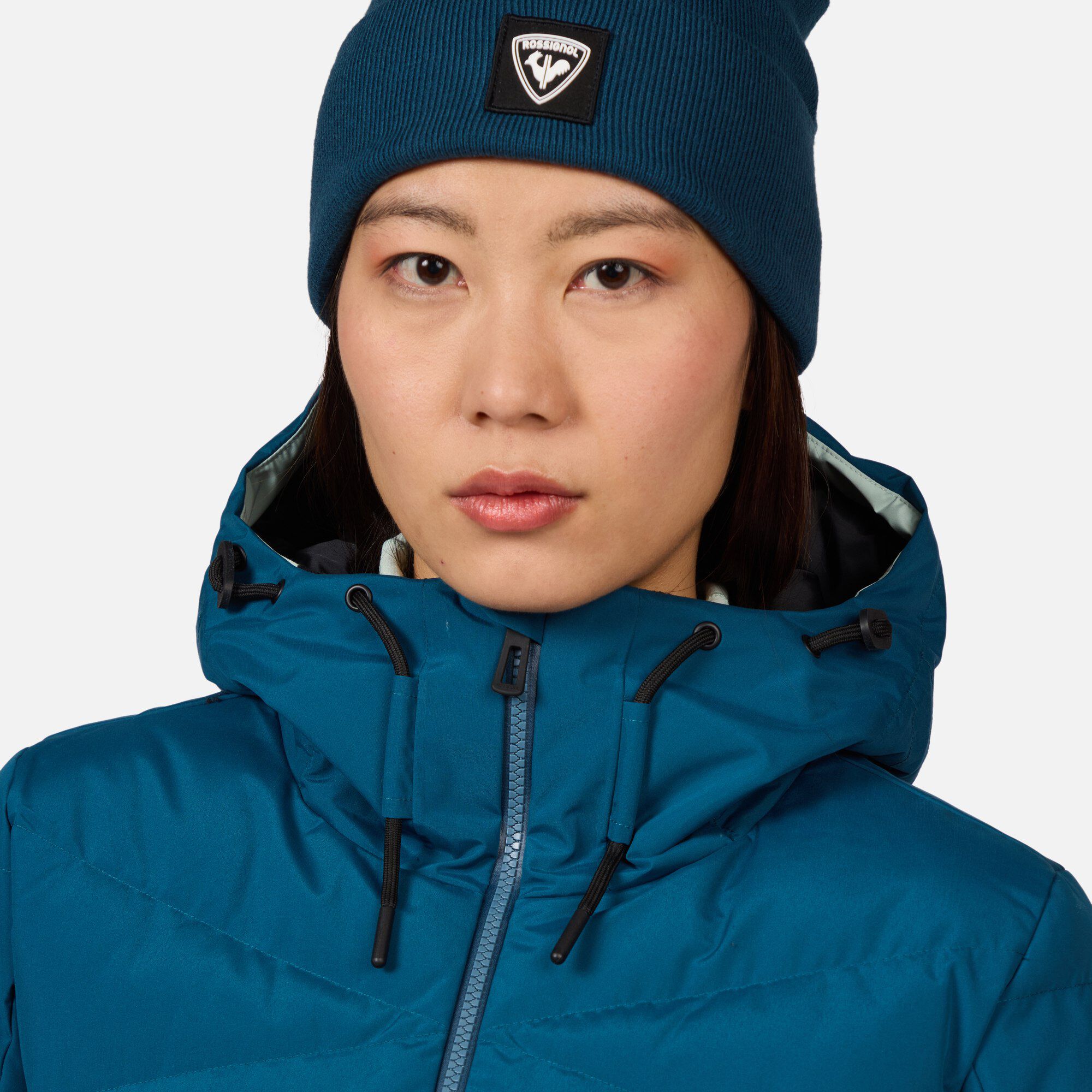 ROSSIGNOL フード付 ロング ダウン ネイビー ルーマニア製 N648 Women's Corbet'S Ski Parka | Blue | Rossignol