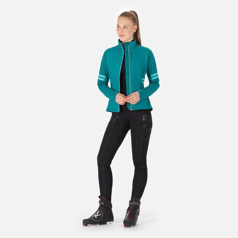 Women's Poursuite Warm nordic ski jacket Jackets Women Dark Emerald