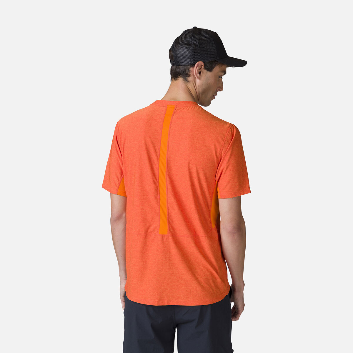Camiseta de senderismo con efecto Melange para hombre